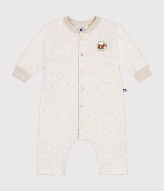 Combinaison longue en molleton doux et chaud bébé beige MONTELIMAR CHINE
