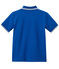 Polo garçon en jersey piqué bleu PERSE