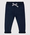 Pantalon en molleton bébé. bleu SMOKING