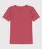 Tee-shirt L'ICONIQUE col rond en coton Femme rose PAPI