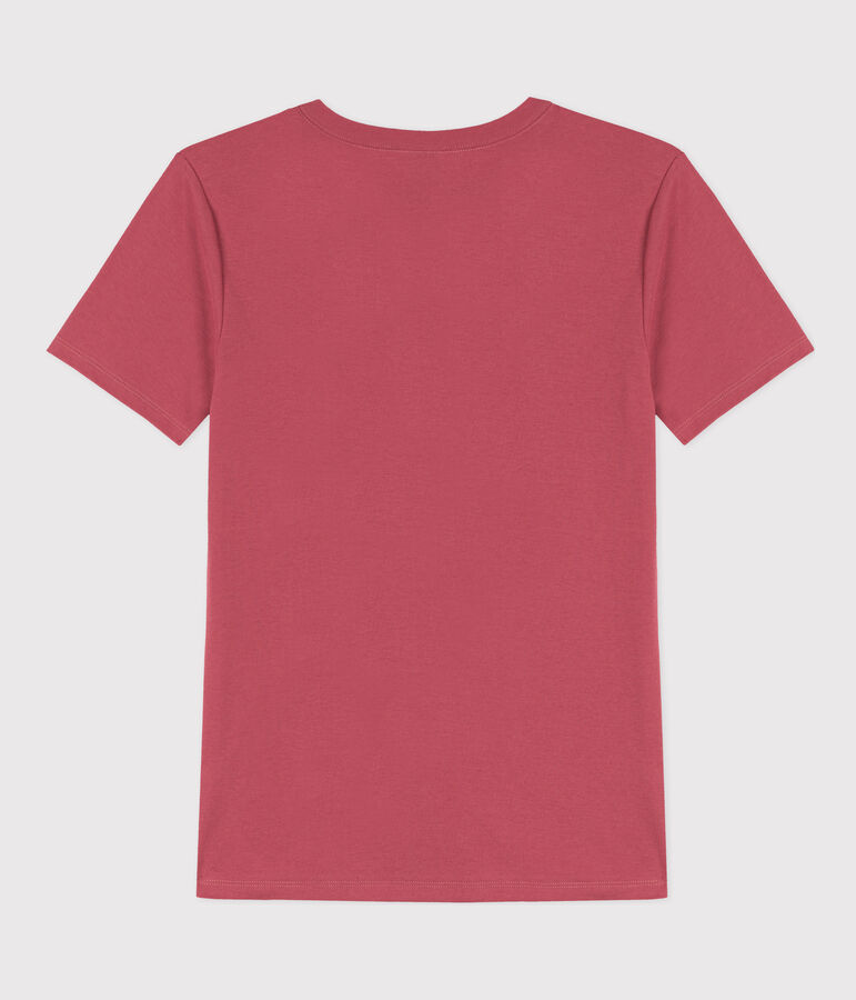 Tee-shirt L'ICONIQUE col rond en coton Femme rose PAPI