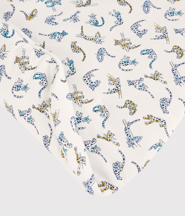 Gigoteuse b&eacute;b&eacute; imprim&eacute; panth&egrave;res en coton biologique blanc/multicouleur