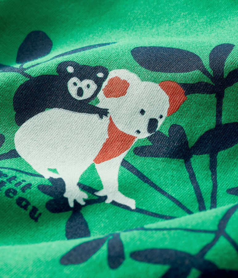 Tee-shirt manches courtes b&eacute;b&eacute; gar&ccedil;on vert