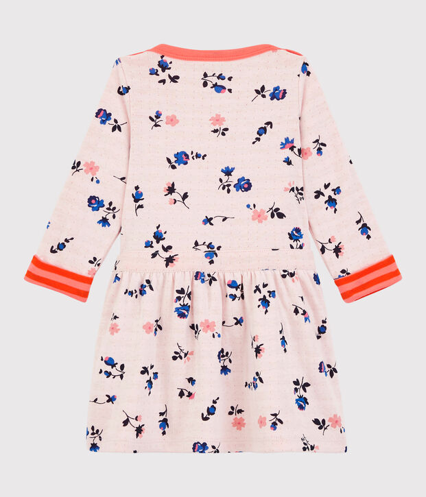 Robe en coton b&eacute;b&eacute; orange/orange