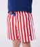 Short de bain enfant à rayures rouge MARSHMALLOW/ SPI