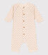 Combinaison longue imprimée bébé en tubique en coton