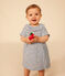 Robe manches courtes et bloomer en gaze de coton bébé AVALANCHE/ INCOGNITO