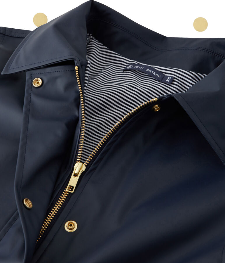 Veste esprit tailleur femme. Petit bateau x Marie-Agn&egrave;s Gillot bleu