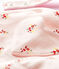 Salopette imprimé en molleton bébé fille rose FLEUR/blanc MULTICO