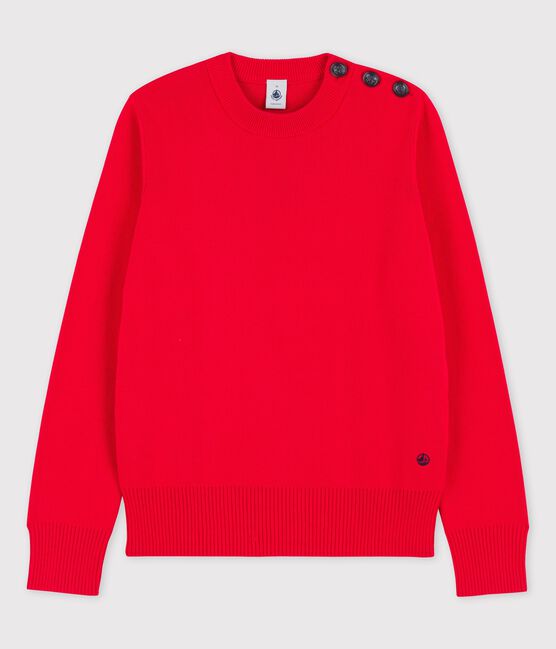 Pull marin en coton Femme rouge PEPS