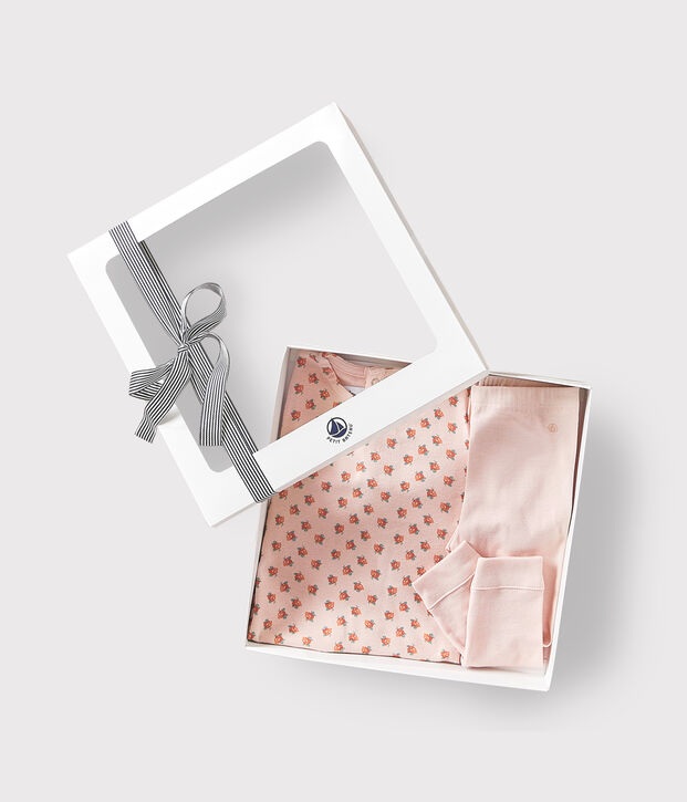 Coffret cadeau b&eacute;b&eacute; tee-shirt et legging multicouleur