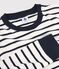 T-shirt marinière en coton Femme blanc MARSHMALLOW/bleu SMOKING