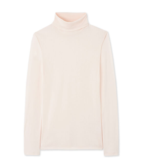 Sous-pull femme en coton léger rose FLEUR