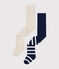 Lot de 2 paires de collants en jersey de coton bébé variante 1