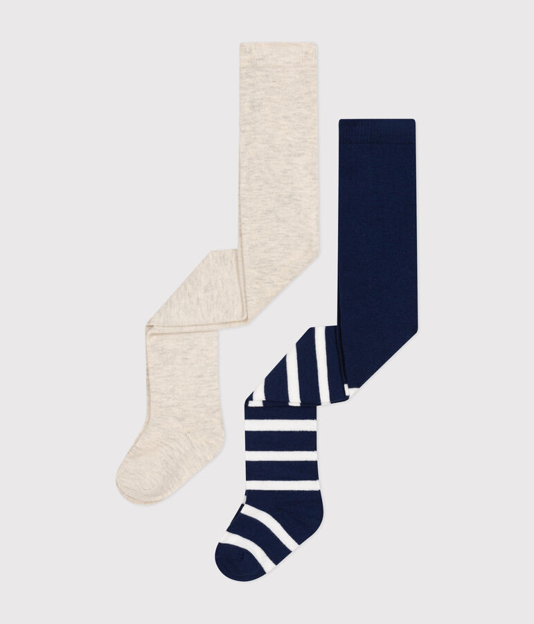 Lot de 2 paires de collants en jersey de coton b&eacute;b&eacute; variante 1