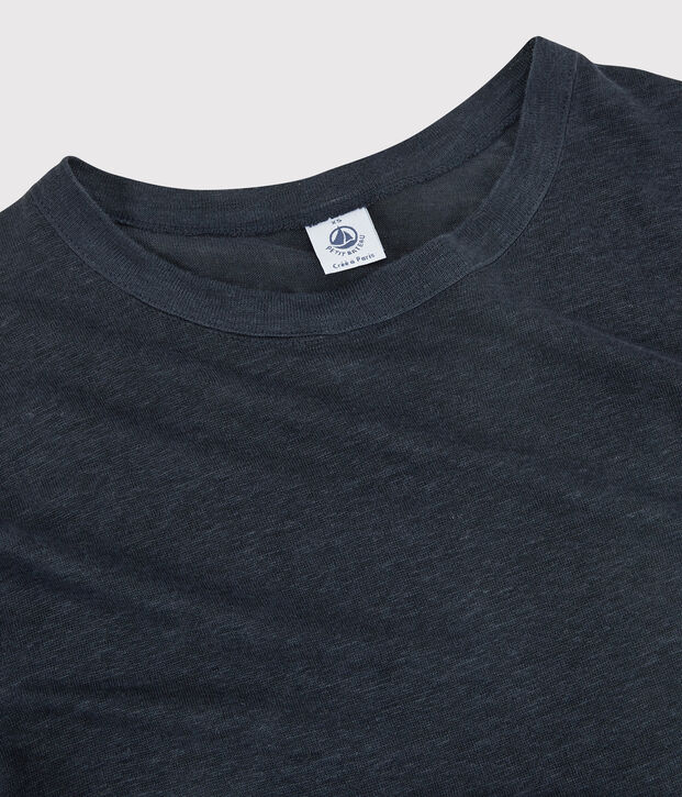 Tee-shirt L'ICONIQUE en lin Femme bleu marine