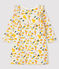 Robe manches longues bébé fille beige MONTELIMAR/blanc MULTICO