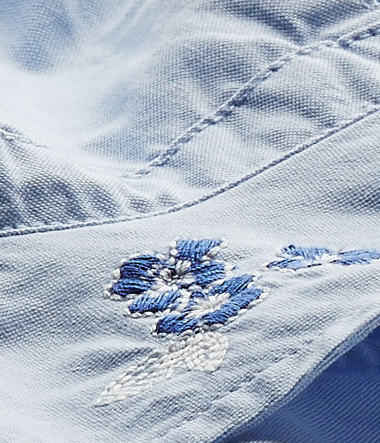 Chapeau b&eacute;b&eacute; fille uni bleu Bleu