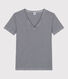 Tee-shirt L'ICONIQUE col V en coton Femme