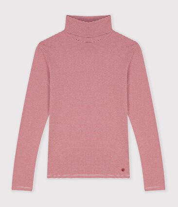Sous-pull femme en coton à rayures