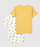 Lot de 2 tee shirts manches courtes imprimé mouflons petit garçon en coton biologique variante 1