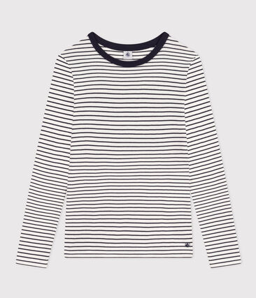 Tee-shirt l'Iconique manches longues en coton rayé femme