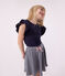 Tee-shirt en coton enfant fille bleu SMOKING