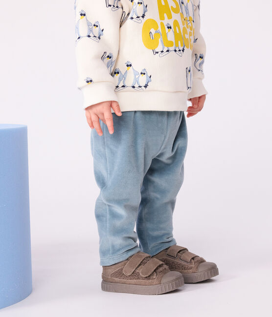 Pantalon bébé en bouclette velours uni GOBELIN