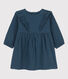 Robe manches longues bébé en gaze de coton
