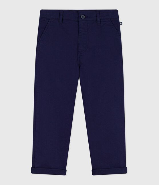 Pantalon enfant en coton bleu SOIR