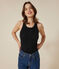 Débardeur l'Iconique en coton femme noir BLACK