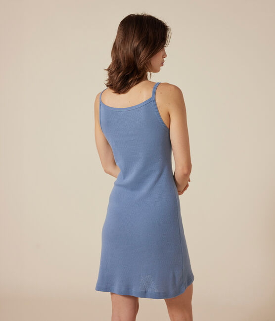 Nuisette en coton ajouré femme bleu BEACH