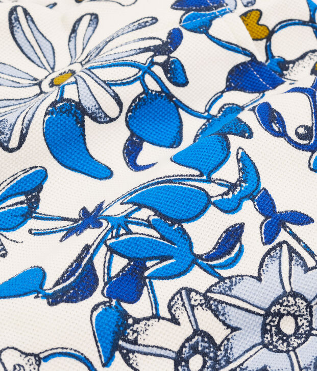 Bermuda enfant fille blanc/multicouleur