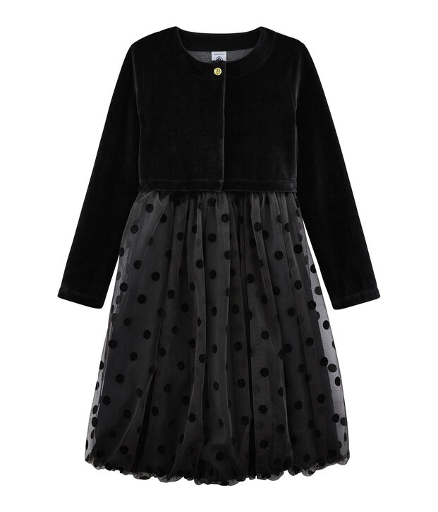 Ensemble robe + bol&eacute;ro enfant fille multicouleur