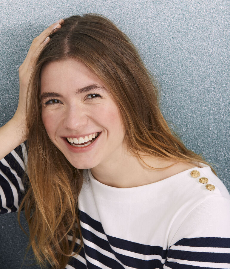 Robe marini&egrave;re Femme bleu SMOKING/blanc MARSHMALLOW