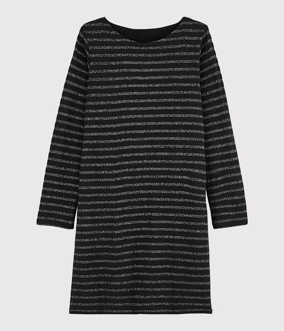Robe marinière Femme noir NOIR/ ARGENT