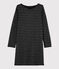 Robe marinière Femme noir NOIR/ ARGENT