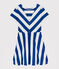 Robe rayée Femme bleu SURF/blanc MARSHMALLOW