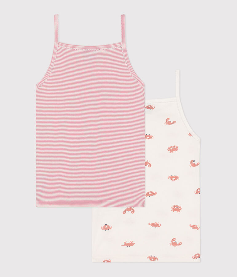 Lot de 2 d&eacute;bardeurs enfant en coton imprim&eacute; crabes variante 1