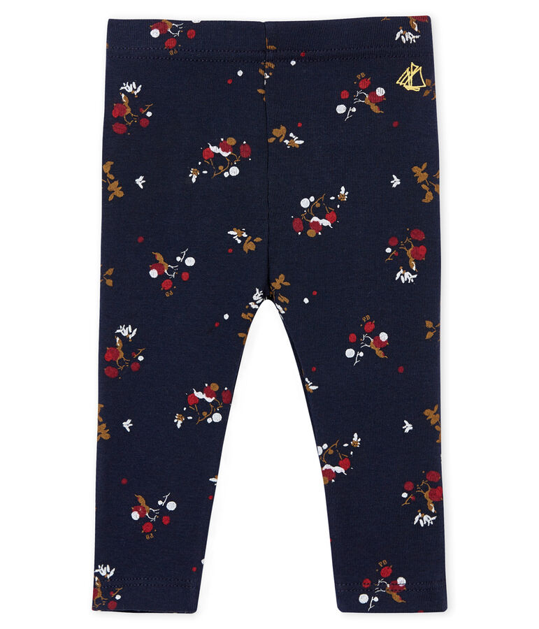 Legging imprim&eacute; b&eacute;b&eacute; fille bleu/multicouleur