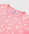 Pyjacourt imprimé fleurs de cerisier petite fille en coton rose GRETEL/blanc MULTICO