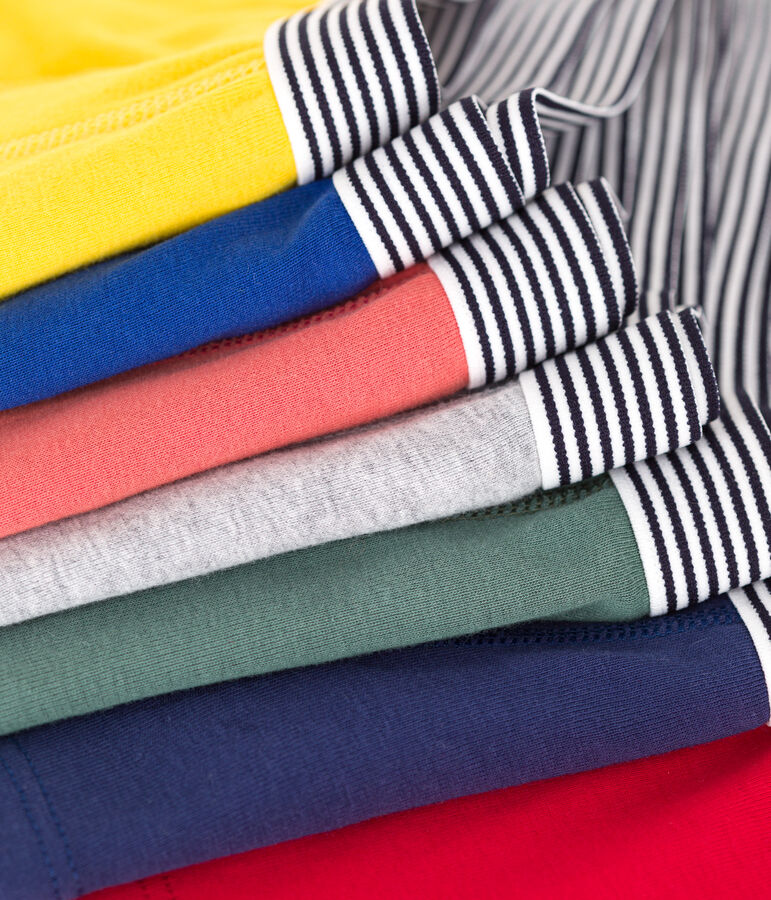 Lot de 7 boxers enfant en coton unis variante 1