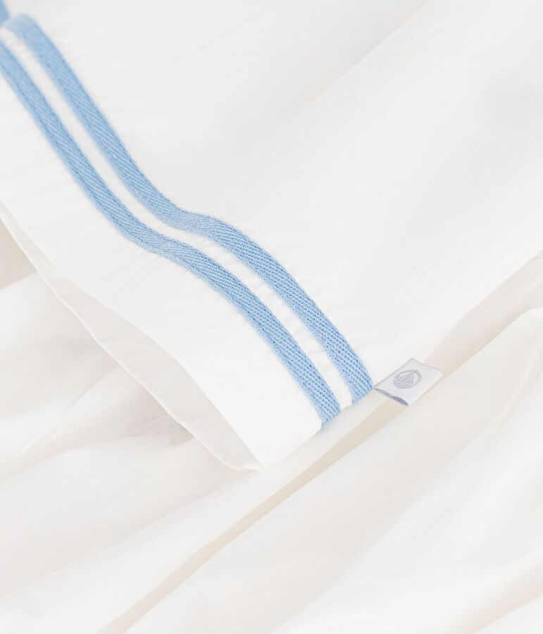 Robe b&eacute;b&eacute; en coton sans manches unie et son bloomer blanc MARSHMALLOW