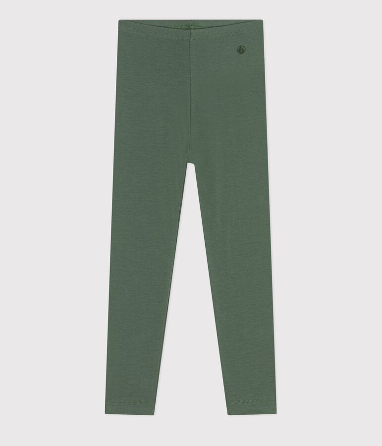 Legging en jersey &eacute;lasthanne enfant fille vert CROCO
