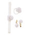 Lot d'accessoires pour cheveux blanc MARSHMALLOW/jaune DORE