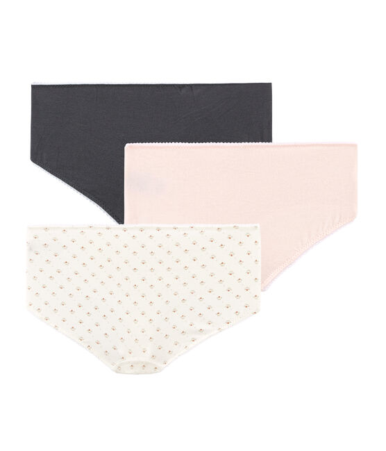 Trio de shorties petite fille en coton stretch variante 1