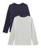 Lot de 2 tee-shirts garçon : sérigraphié + uni variante 1