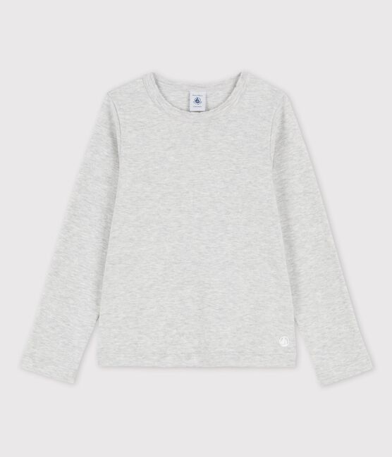 Tee-shirt à manches longues enfant fille / garçon gris BELUGA