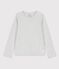Tee-shirt à manches longues enfant fille / garçon gris BELUGA