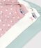 Lot de bodies manches longues en coton imprim&eacute; &agrave; fleurs b&eacute;b&eacute; multicouleur